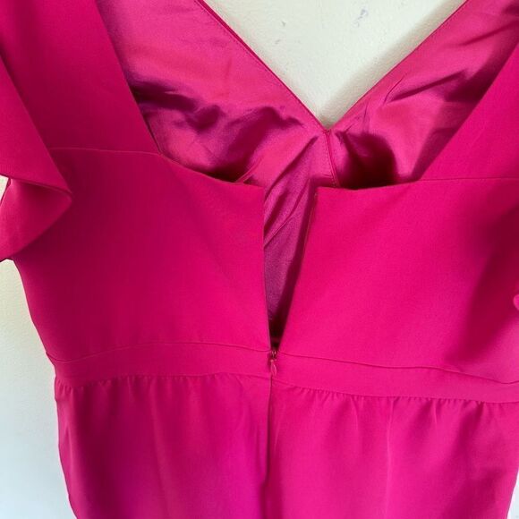 City Chic Women’s Flutter Flounce Sleeve Faux Wrap Ruffle Detail - Picture 10 of 13